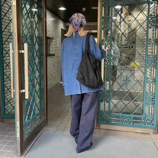 Cotton wide-leg pants