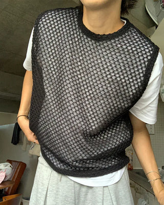 Crochet Round Knit Vest
