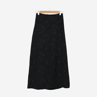 Floral print maxi skirt