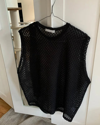 Crochet Round Knit Vest