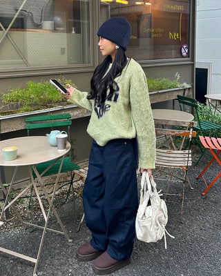 (Unisex) Low-Waist Cotton Pants