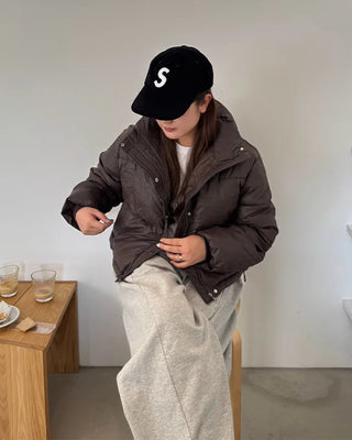 High neck simple padding