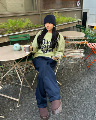 (Unisex) Low-Waist Cotton Pants