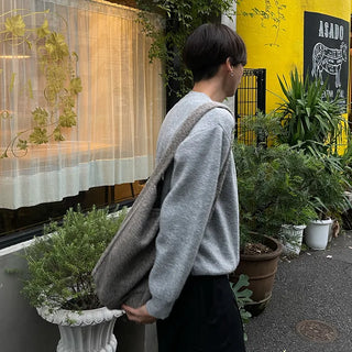 Boucle Texture Shoulder Bag