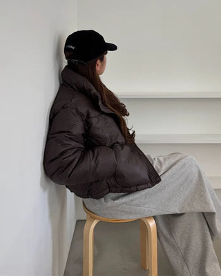 High neck simple padding