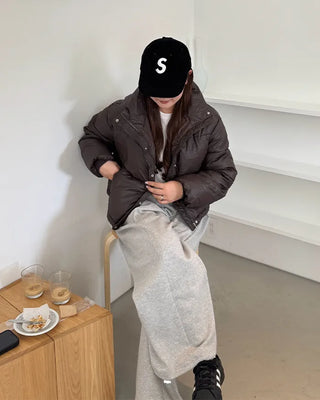 High neck simple padding