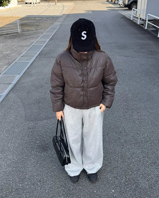 High neck simple padding