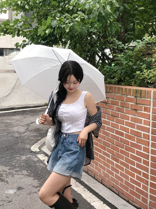 [UNISEX] Checkered Oversized Short-Sleeve Shirt (3 colors)