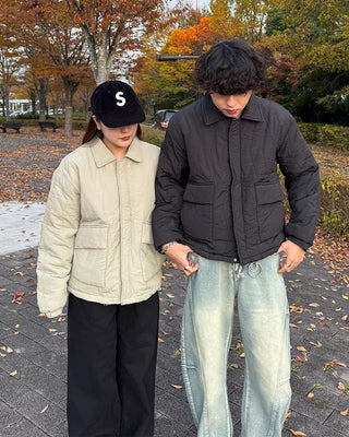 (Unisex) Pocket Point Down Jacket