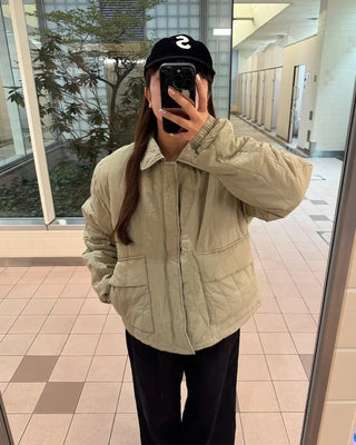 (Unisex) Pocket Point Down Jacket