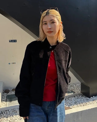 Scooped Neck Fleece Long T-Shirt