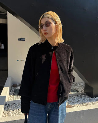Scooped Neck Fleece Long T-Shirt