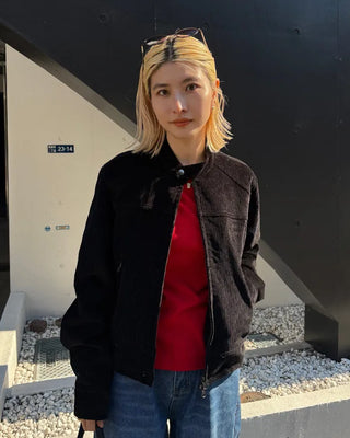 Scooped Neck Fleece Long T-Shirt