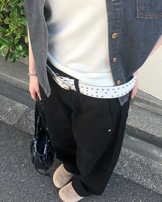 Double-line stud belt