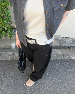 Double-line stud belt