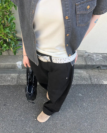 Double-line stud belt