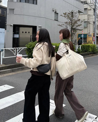 Brown cotton straight pants