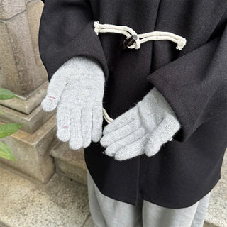 Solid Finger Hole Gloves