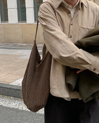 Knitted shoulder bag