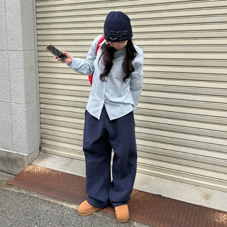 Daily Stripe Oversized Shirt