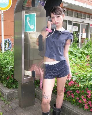 (ORIGINAL) Sailor Collar Ribbon Blouse