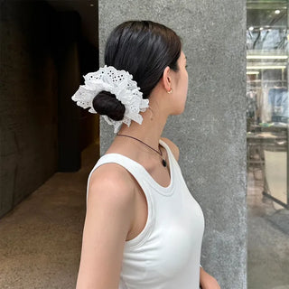 Lace scrunchie