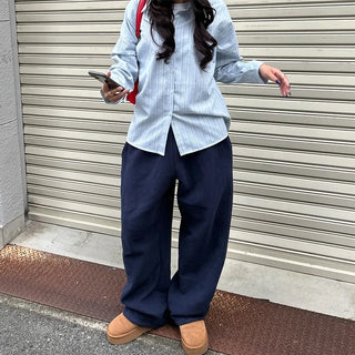 Daily Stripe Oversized Shirt