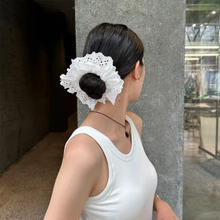 Lace scrunchie