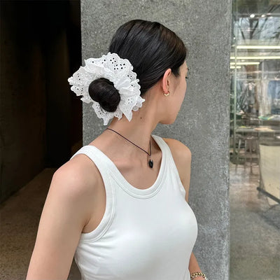 Lace scrunchie