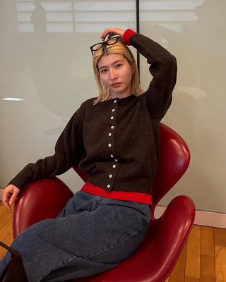 Scooped Neck Fleece Long T-Shirt