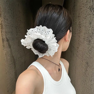 Lace scrunchie