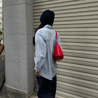 Daily Stripe Oversized Shirt