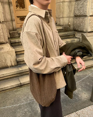 Knitted shoulder bag