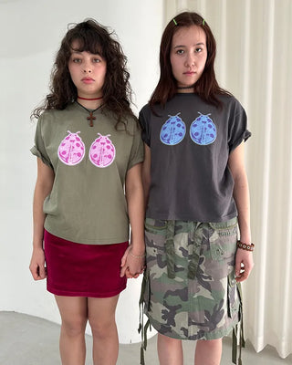 (ORIGINAL) Double Ladybird Half-Sleeve T-Shirt