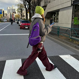 Corduroy wide-leg pants