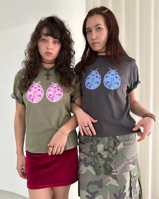 (ORIGINAL) Double Ladybird Half-Sleeve T-Shirt