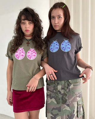 (ORIGINAL) Double Ladybird Half-Sleeve T-Shirt
