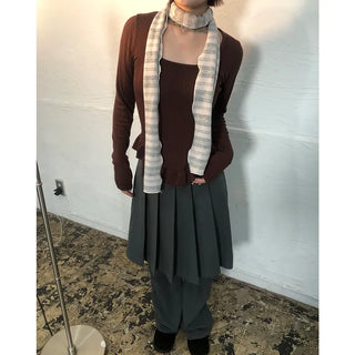 Frill Point Square Neck T-Shirt