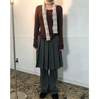 Frill Point Square Neck T-Shirt