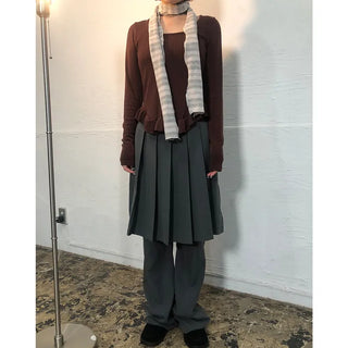 Frill Point Square Neck T-Shirt
