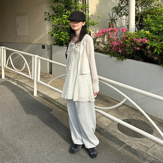 Flower Shirring Camisole Dress