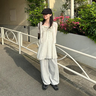 Flower Shirring Camisole Dress