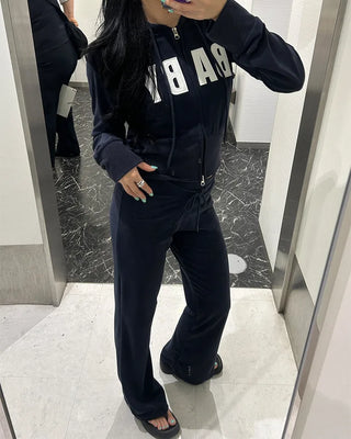 Patch Pile Double Zip Cropped Hoodie