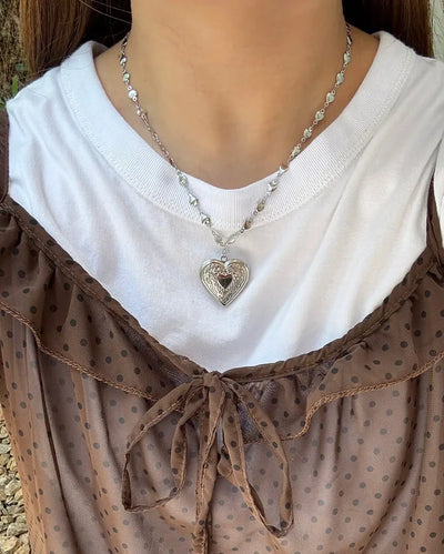 Big Heart Pendant Necklace