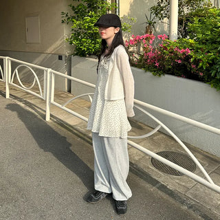 Flower Shirring Camisole Dress
