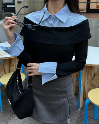 Slit A-line mini skirt