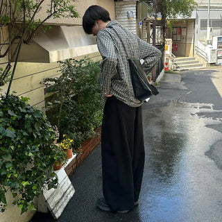 Oversized cotton check shirt
