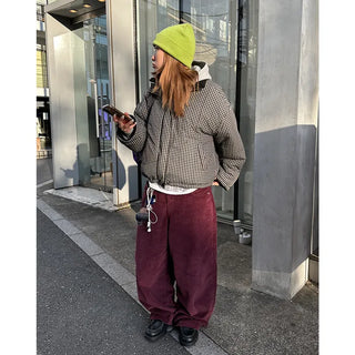 Corduroy wide-leg pants