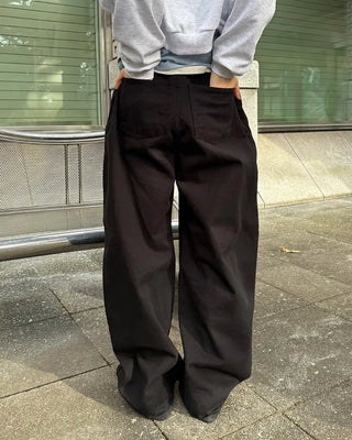 Wide cotton pants