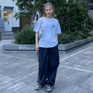 Spring Nylon Bicolor Pants